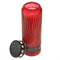 Produkt Motyw pokrywki świecy nagrobnej kwiat czerwony czarny 10 dni W27cm