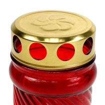 Produkt Szkło nagrobne jasne czerwone Ø6cm W10,5cm 1 szt