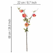 Produkt Sztuczna gałązka granatu jako gałązka owocowa do dekoracji stołu, 68 cm