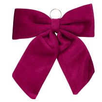 Produkt Duża aksamitna kokarda świąteczna Outdoor Red 48×52 cm