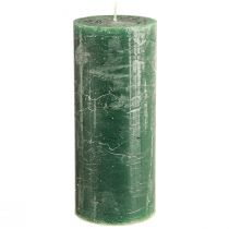 Produkt Świece stojące duże zielone ciemnozielone 85x200mm 2 szt