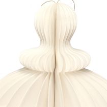 Produkt Dekoracja wisząca Ozdoba świąteczna papierowa biała srebrna W80cm