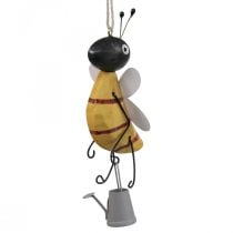 Produkt Dekoracja wisząca dekoracja okna drewno pszczoły metal ozdoba figura 10cm 4szt