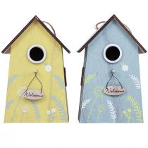 Produkt Dekoracja wisząca dekoracja wiosenna dekoracja domku dla ptaków drewno 19,5cm 2szt