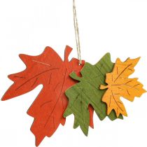 Produkt Jesienna zawieszka dekoracyjna drewno liście liść klonu 22cm 4szt