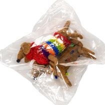 Produkt Ozdobna ozdoba choinkowa w kształcie psa jamnika, 16 cm, 2 sztuki