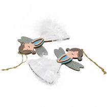 Produkt Figurki do dekoracji bożonarodzeniowych ozdoby choinkowe drewno 14,5x10cm 6szt