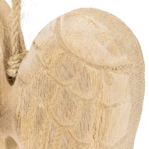 Produkt Drewniana zawieszka w kształcie skrzydła anioła do powieszenia na ścianie, 12 cm