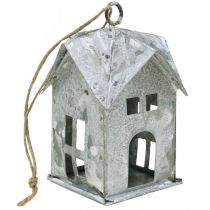 Produkt Świąteczny domek metalowy shabby chic biały W9,5cm 3szt