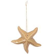 Produkt Ceramiczna dekoracja w kształcie rozgwiazdy do zawieszenia, w morskim stylu, letnia ozdoba do domu, 12 cm, 2 sztuki