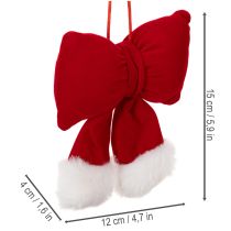 Produkt Kokarda materiałowa z flaneli z pluszowym wykończeniem, do zawieszenia, 15 cm