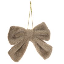 Produkt Dekoracyjna pluszowa kokarda z zawieszką, 16cm, 3 sztuki