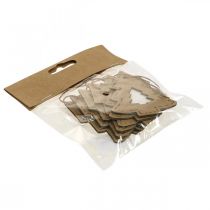 Produkt Ozdoba choinkowa gwiazda serce jodłowe papier 7cm 36szt