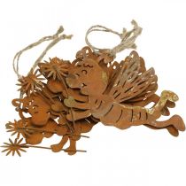 Produkt Pszczoła do powieszenia rdza deco metalowa letnia dekoracja 12cm 6szt