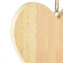 Produkt Drewniane serca do zawieszania Serca dekoracyjne do rękodzieła 15x15cm 4szt