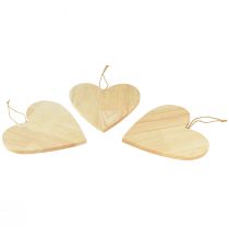 Produkt Drewniane serca do malowania wieszaków dekoracyjnych serce naturalne 20x20cm 3szt