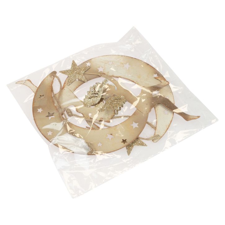 Produkt Anioł zawieszka gwiazda świąteczna dekoracja do zawieszenia wys. 19cm 2 sztuki