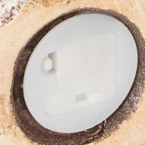 Produkt Rustykalny ceramiczny domek z jasnymi diodami LED, idealny jako nastrojowa dekoracja stołu, 15 cm, 2 sztuki