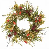 Deco wieniec róży sztuczny jesienny wieniec sztuczne kwiaty Ø25cm