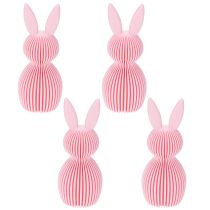 Produkt Dekoracyjny zajączek wielkanocny wykonany z plastiku, w kształcie zajączka, 11 cm, w opakowaniu 4 sztuki.