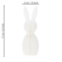 Produkt Dekoracyjna figurka zajączka do nowoczesnej dekoracji wielkanocnej, 11 cm, 4 sztuki