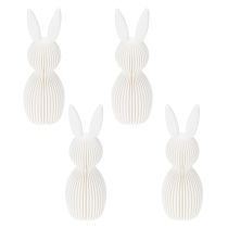 Produkt Dekoracyjna figurka zajączka do nowoczesnej dekoracji wielkanocnej, 11 cm, 4 sztuki