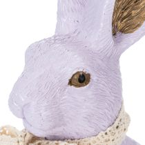Produkt Dekoracyjna figurka zajączka wielkanocnego z kokardą do stylowej dekoracji wielkanocnej w domu, 27 cm