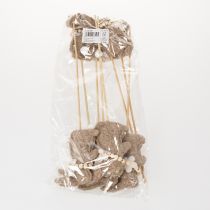 Produkt Dekoracyjna figurka w kształcie zajączka wielkanocnego, idealna do wiosennych dekoracji i sezonowych akcentów, 42 cm, 8 sztuk