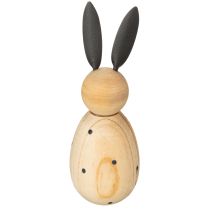 Produkt Drewniana figurka dekoracyjna królik, idealna do spokojnej i ponadczasowej dekoracji, 15 cm, 2 sztuki