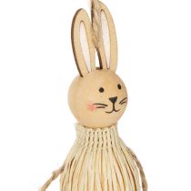 Produkt Zajączek wielkanocny, ozdoby wiszące na świąteczną dekorację wielkanocną, 12 cm, 4 sztuki