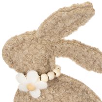 Produkt Figurka Zajączka Wielkanocnego, wiosenna dekoracja zwierzątka do salonu i stołu, 18 cm, 6 szt.
