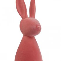 Deco Bunny Deco Easter Bunny Flokowany Pomarańczowy Morelowy W69cm