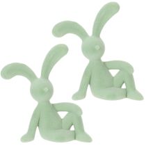 Produkt Dekoracyjna figurka zajączka wielkanocnego do stylowej dekoracji domu i na Wielkanoc, 22 cm, 2 sztuki
