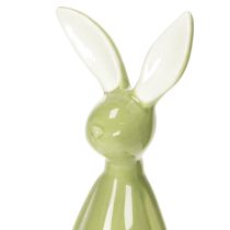 Produkt Ceramiczna półka dekoracyjna w kształcie zajączka wielkanocnego, tworząca radosną atmosferę, 22 cm, 2 sztuki