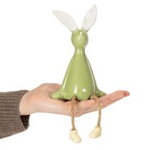 Produkt Ceramiczna półka dekoracyjna w kształcie zajączka wielkanocnego, tworząca radosną atmosferę, 22 cm, 2 sztuki