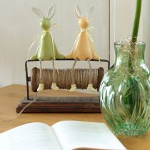 Produkt Ceramiczna półka dekoracyjna w kształcie zajączka wielkanocnego, tworząca radosną atmosferę, 22 cm, 2 sztuki