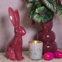 Produkt Wielkanocna ozdoba zając ceramiczna błyszcząca figurka na Wielkanoc i wiosnę 37cm