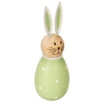 Produkt Dekoracyjne figurki królików w kształcie jajka, idealne do wiosennego wystroju domu, 12 cm, 3 sztuki