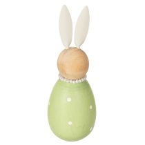 Produkt Dekoracyjne figurki królików w kształcie jajka, idealne do wiosennego wystroju domu, 12 cm, 3 sztuki