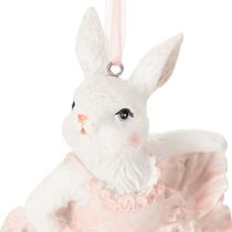 Produkt Zawieszki w kształcie króliczka baletnicy, idealna ozdoba na gałązki wielkanocne lub choinkę, 12 cm, 2 sztuki