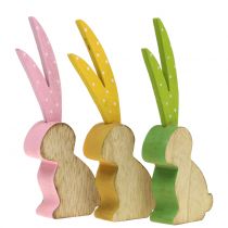 Produkt Figurka dekoracyjna króliczek długie ucho 15cm 6szt