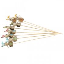 Produkt Drewniana zajączka wielkanocna, wtyczka do kwiatów Wielkanoc, wtyczka do królika 8cm 8 szt.