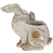 Produkt Doniczka betonowa dekoracyjna Królik antyczny szary 33,5x17x29,5cm