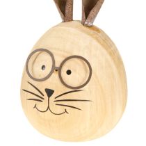 Produkt Dekoracyjna figurka w kształcie królika w kształcie jajka, idealna do dekoracji wiosennych i sezonowych, 14 cm, 3 sztuki