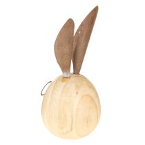 Produkt Dekoracyjna figurka w kształcie królika w kształcie jajka, idealna do dekoracji wiosennych i sezonowych, 14 cm, 3 sztuki