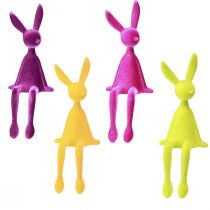Produkt Króliczki wielkanocne Rabbit Edge Sitters Kolorowe flokowane – 2. wybór – 28 cm 4 szt.