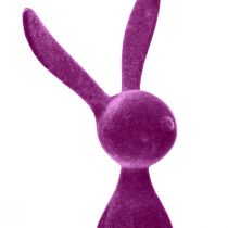 Produkt Półki w kształcie zajączka wielkanocnego, kolorowe, flokowane, 28 cm, 4 sztuki