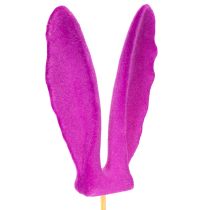 Produkt Uszy króliczka, dekoracja wielkanocna na patyku z nastrojowymi szczypcami do kwiatów, 31 cm, 4 szt.