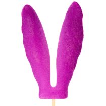 Produkt Uszy króliczka, dekoracja wielkanocna na patyku z nastrojowymi szczypcami do kwiatów, 31 cm, 4 szt.