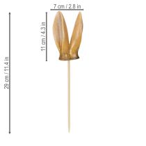 Produkt Palik ogrodowy w kształcie uszu królika, figurka zwierzęcia wiosennego do ogrodu i dekoracji wielkanocnych, 29 cm, 4 sztuki